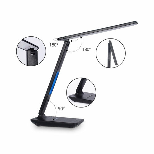 Lamp Plus 3-i-1 Lampe med Trådløs Lader, Klokke og Termostat