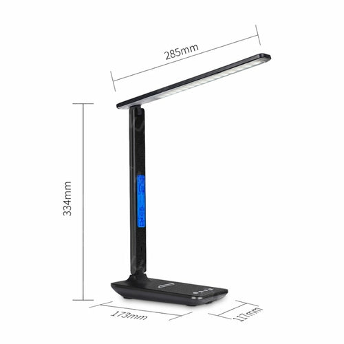 Lamp Plus 3-i-1 Lampe med Trådløs Lader, Klokke og Termostat