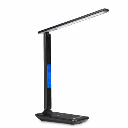 Lamp Plus 3-i-1 Lampe med Trådløs Lader, Klokke og Termostat
