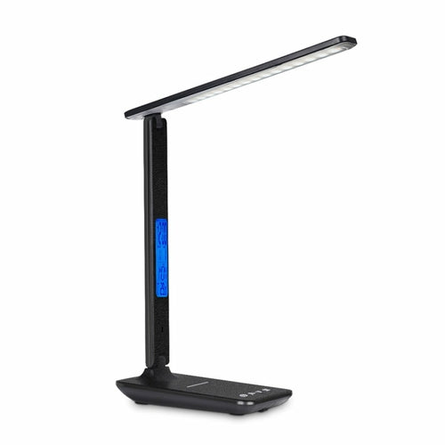 Lamp Plus 3-i-1 Lampe med Trådløs Lader, Klokke og Termostat