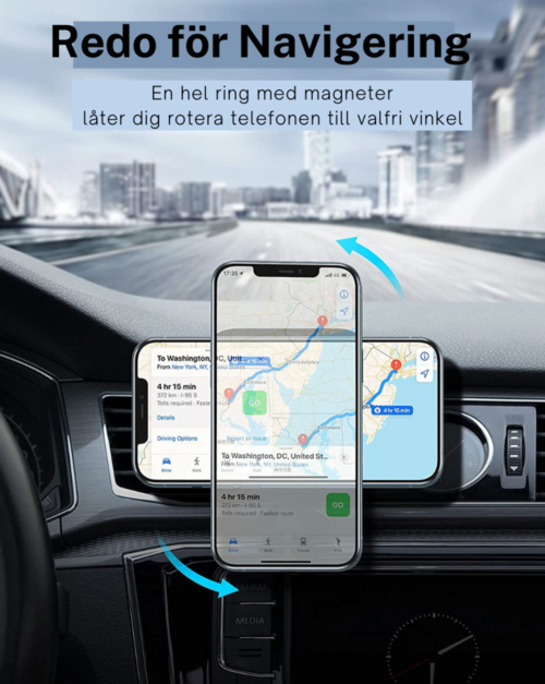 Magnetisk MagSafe Biltlader – iPhone 12/13/14-serien