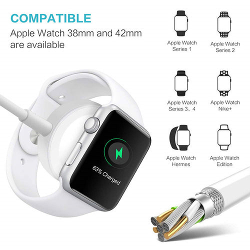 3-i-1 Trådløs Hurtiglader – USB-ladekabel
